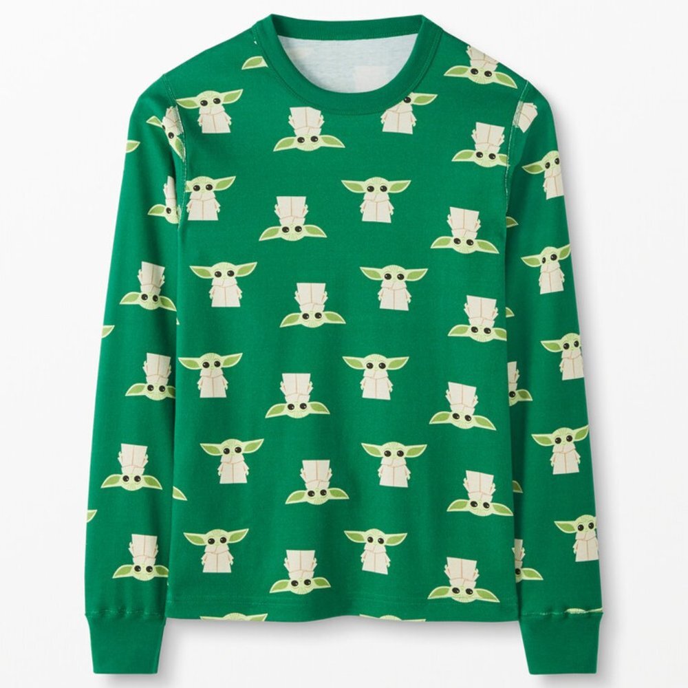 New Adult Organic Cotton Star Wars The Mandalorian Long John Top